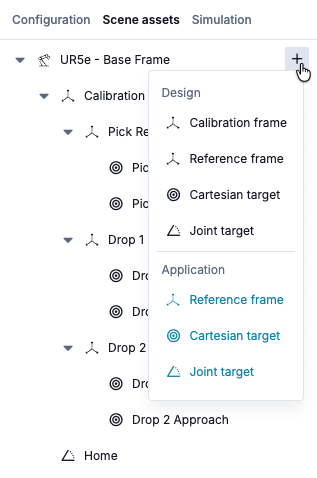 Figure 5: Inserting Scene Assets